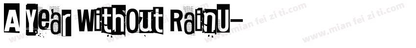 A Year Without RainU字体转换